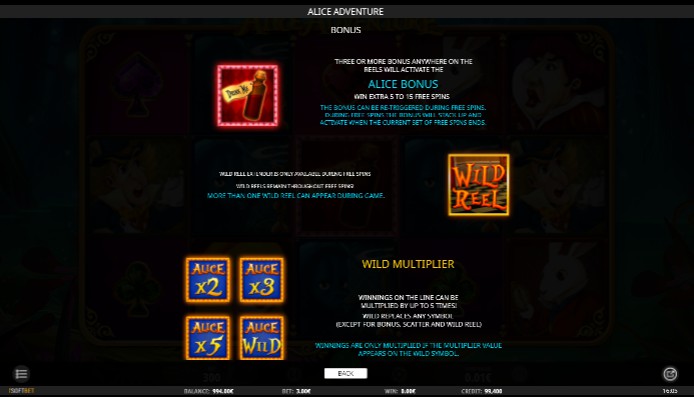 Alice Adventure Bonus Feature